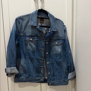 NWOT Joe’s lightly Distressed Blue Denim Jacket - Faded Indigo